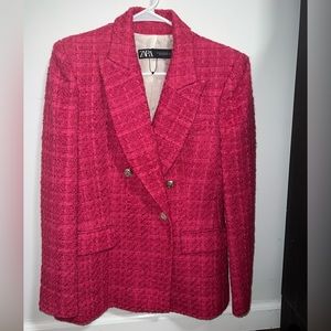 Zara hot pink blazer